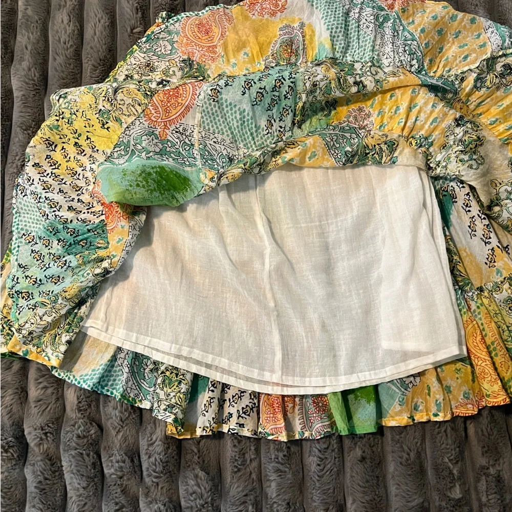 Boho Hippie Skirt Colorful Girl's Skirt Women’s Patchwork Skirt Boho FREE SIZE
